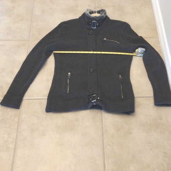 Leif Nelson Men’s Knitted Cardigan Slim Fit Hoodie.  Size L - Picture 12 of 16